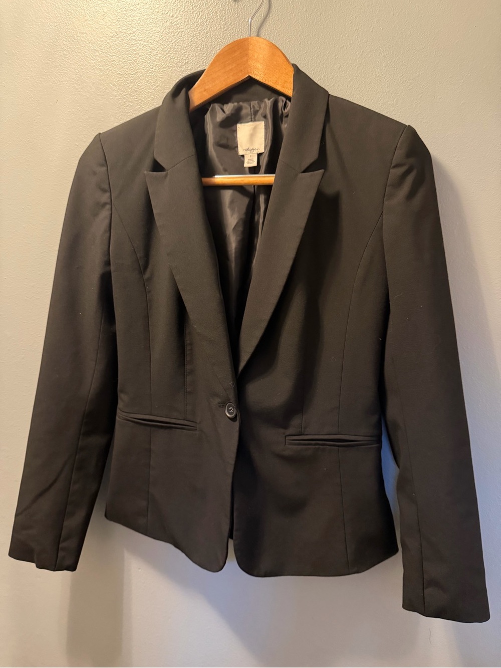 Halogen Black Women's Single-Button Tailored Blazer
